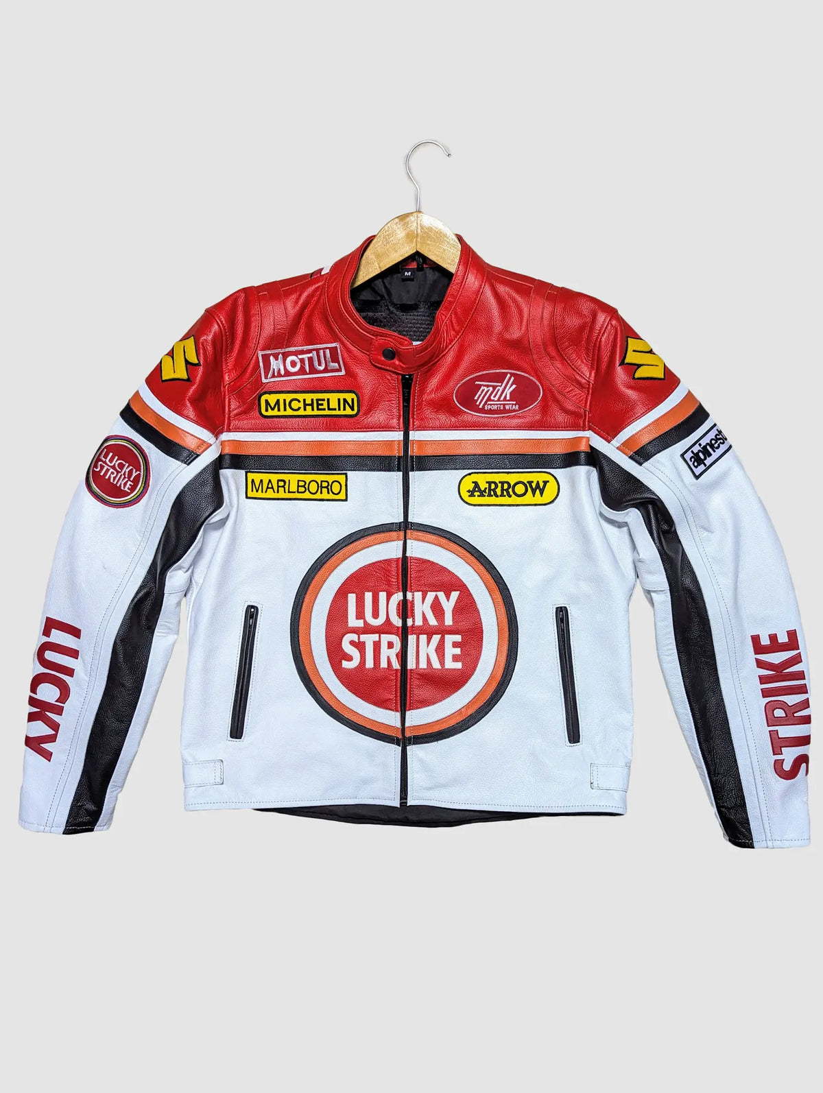 LUCKY STRIKE STREETWEAR LEATHER JACKET
