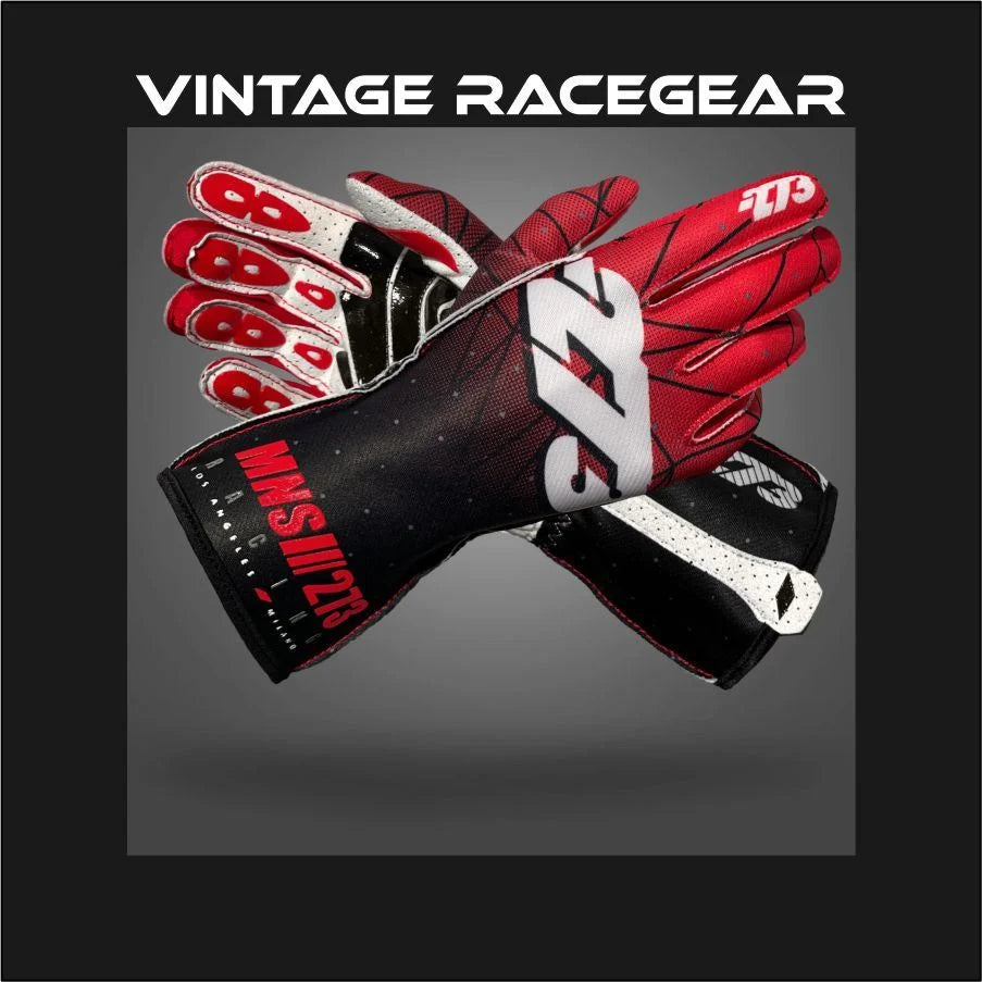 273 POLY 3 Gloves Black/Red/White