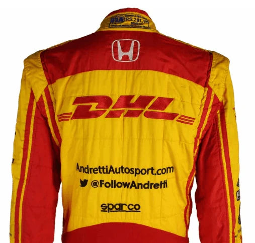 2017 Ryan Hunter Reay Andretti Autosport IndyCar Racing Suit Yellow
