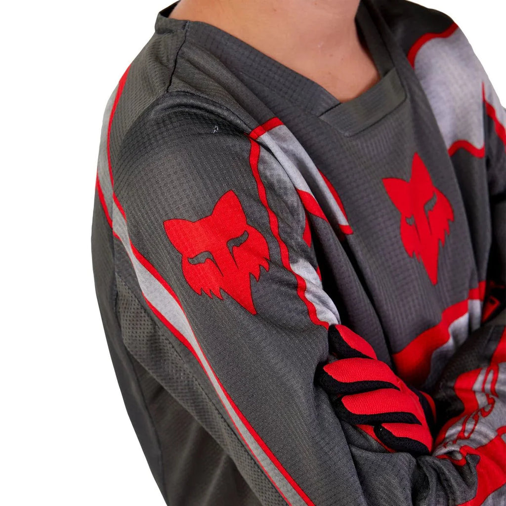 Fox Racing Youth 180 Atlas Offroad Jersey Grey/Red