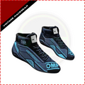 OMP One Evo FX Racing Shoes Blue - Black - Vintage Racegears