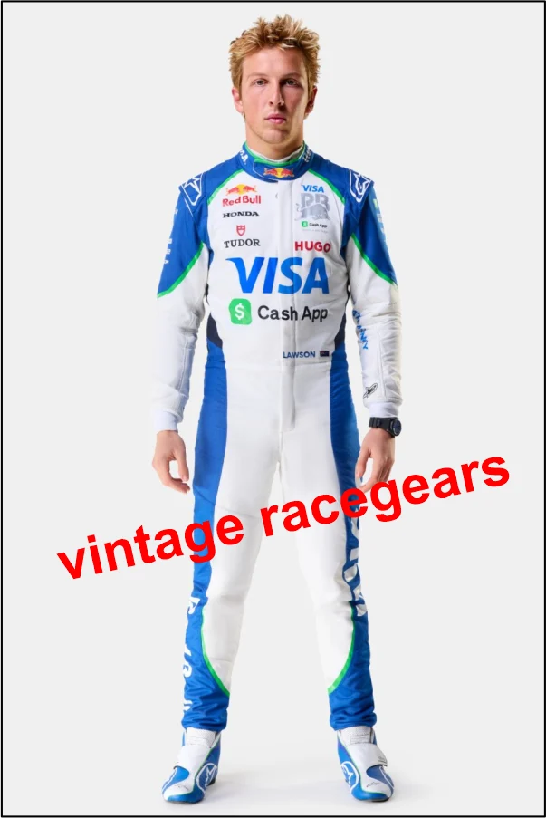 Liam Lawson Rb Team Visa Cash App F1 Race Suit White 2025