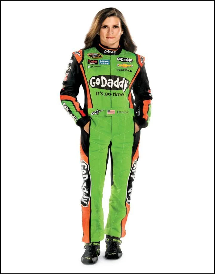Danica Patrick Godaddy Racing Suit Green