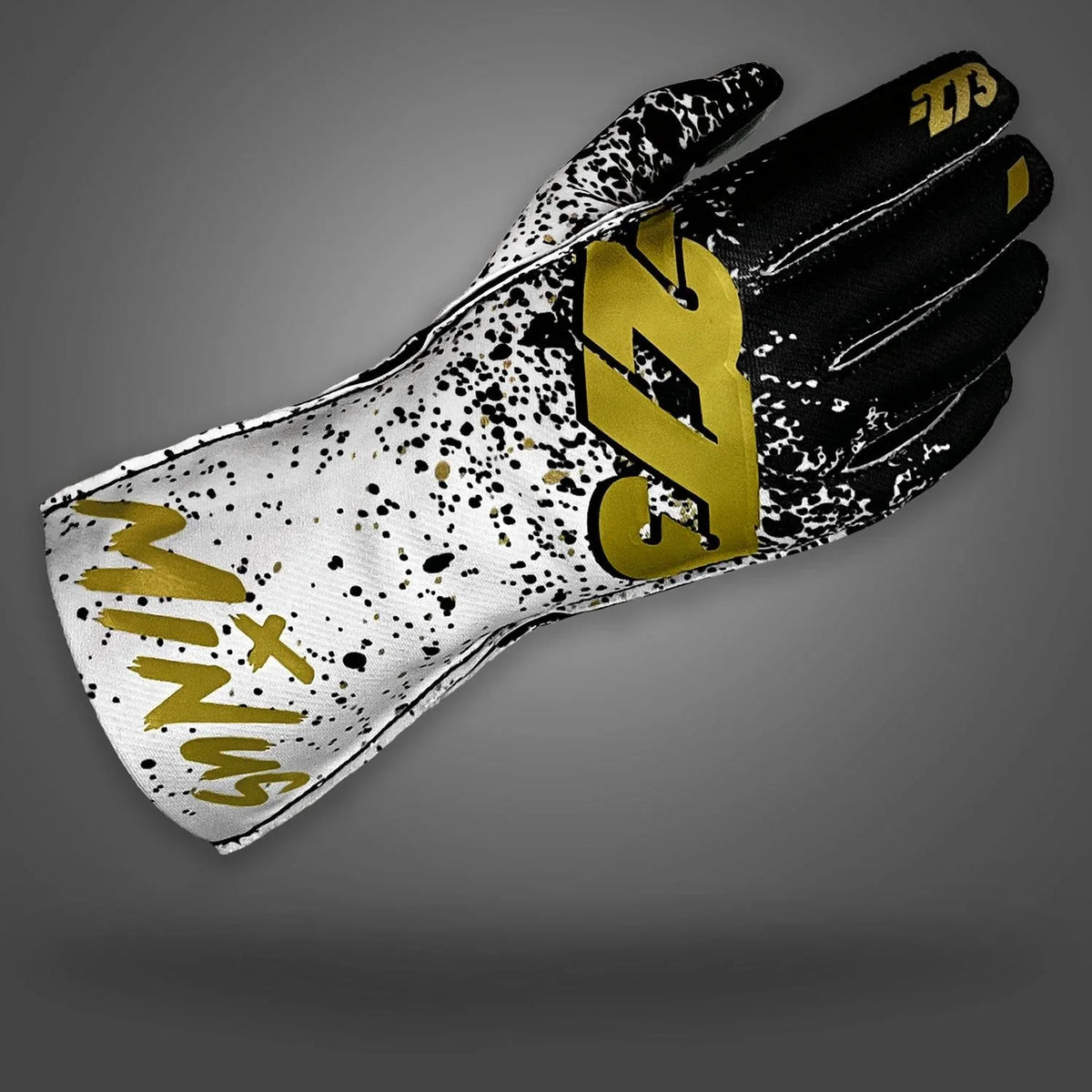 273 DRIP Gloves Black/White/Gold