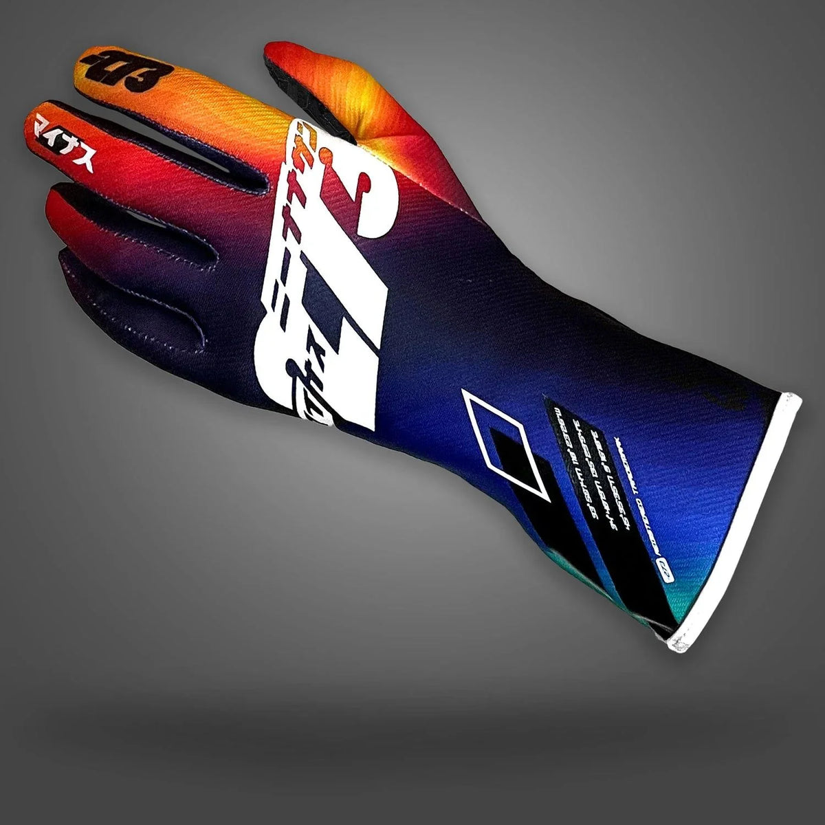 273 OSAKA Gloves Black/Purple/Yellow/Orange