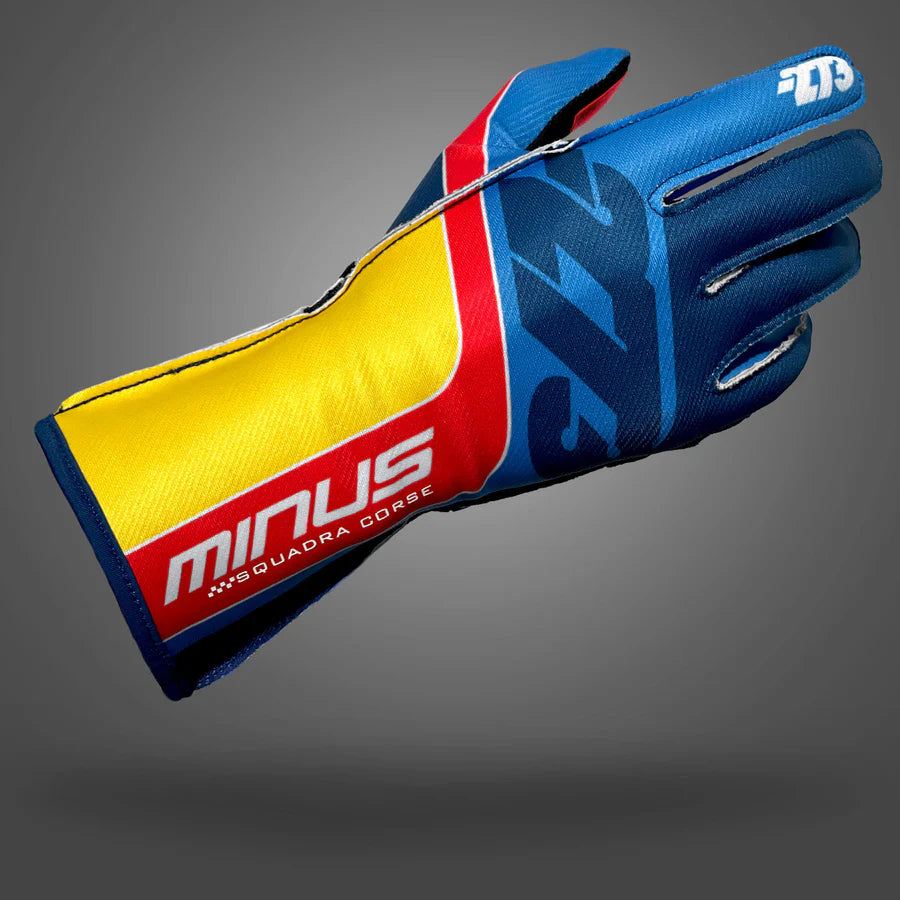 273 GP-R Gloves Cyan/Navy/Yellow/Red