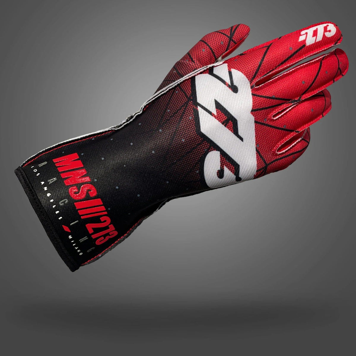 273 POLY 3 Gloves Black/Red/White