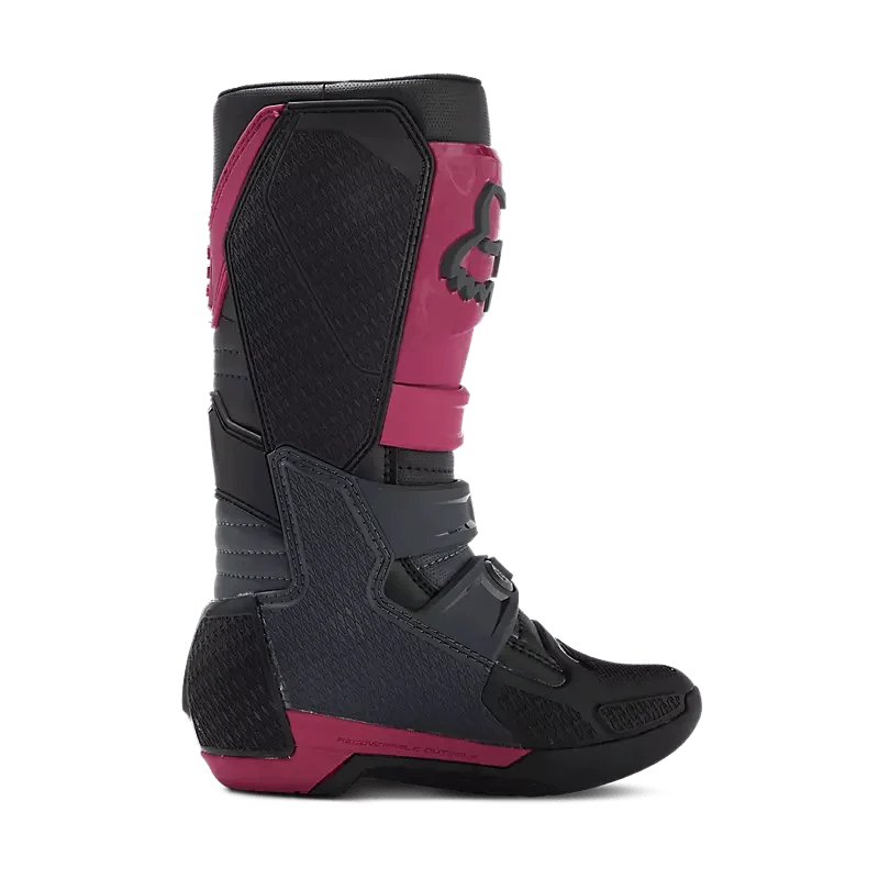 Fox Racing Motocross Motion Boots Black red