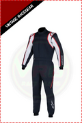 Alpinestars GP Race V2 Race Suit Black White - Vintage Racegears