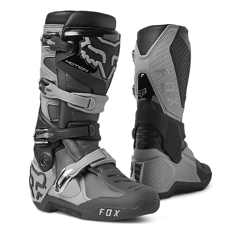 Fox Racing Motion Boots Motocross Boot Gray Black