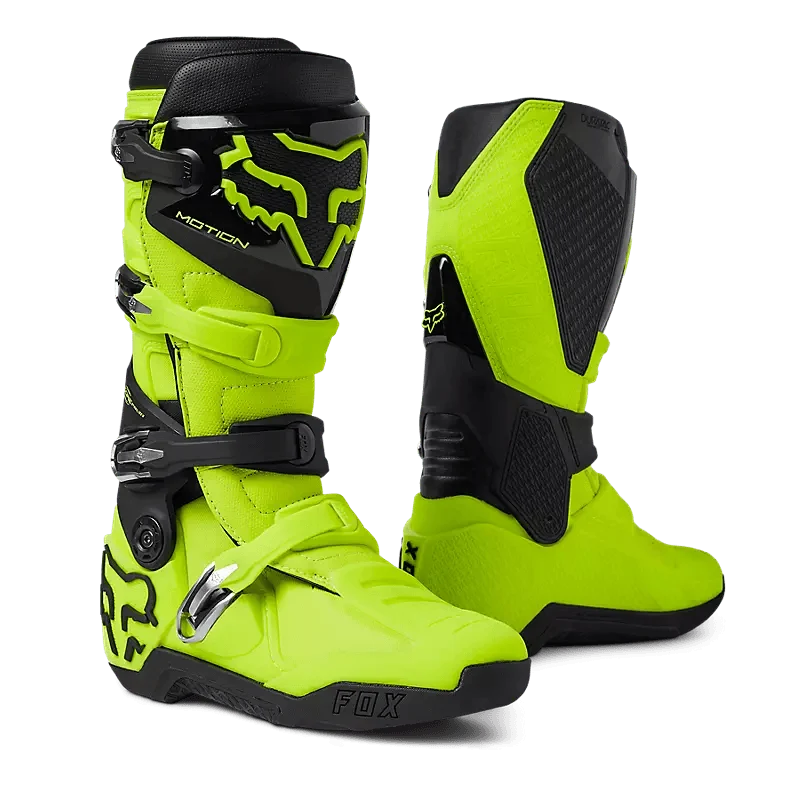 Fox Racing Fluo Yellow Motion Motocross Boots
