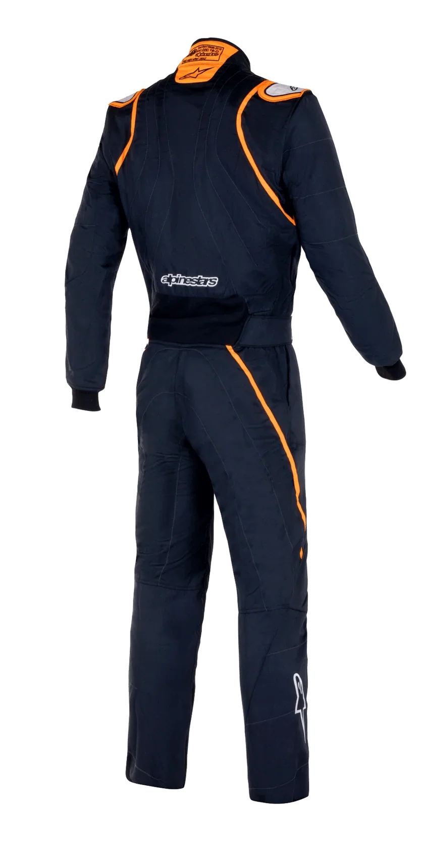 GP Race V2 Bootcut Suit Black White Orange Fluo