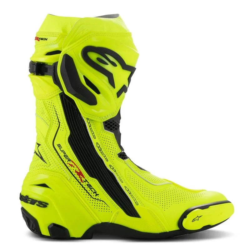 Alpinestars Supertech R Vented Motorcycle Boot (Fluo Yellow|Black)