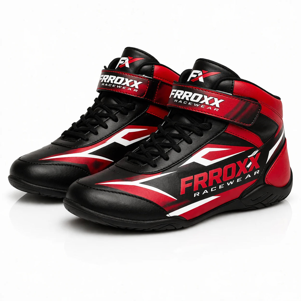 FRROXX Racewear Motorsport Shoes – Black & Light Green
