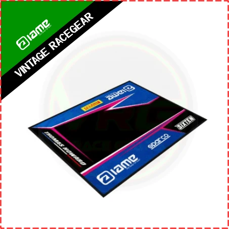 2024 IAME Kart Mats Sublimation Printed Blue - Black - Vintage Racegears