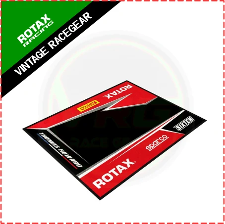 2024 Rotax Kart Mats Sublimation Printed Red - Black - Vintage Racegears