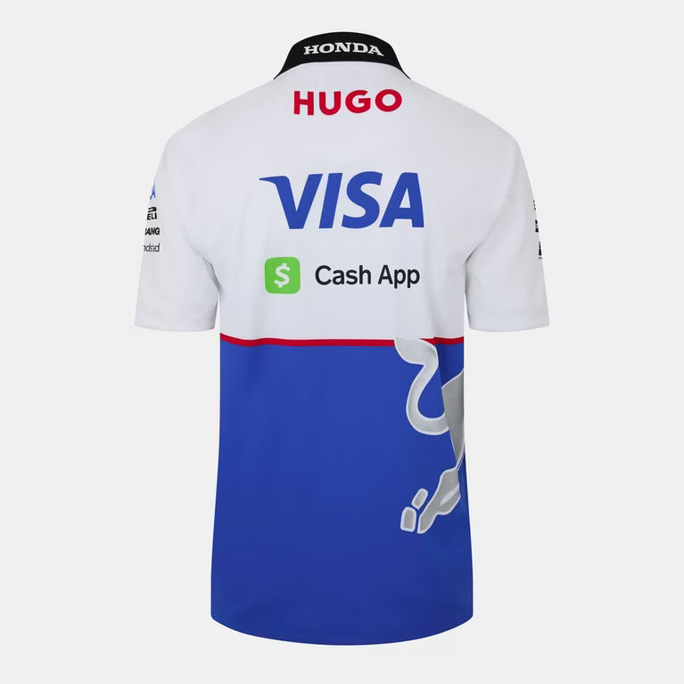F1 HUGO Bulls  Racing Team Polo Shirt - White & Blue