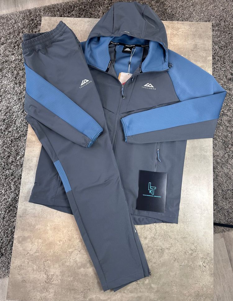 TRAILBERG DASH TRACKSUIT - BLUE/GREY