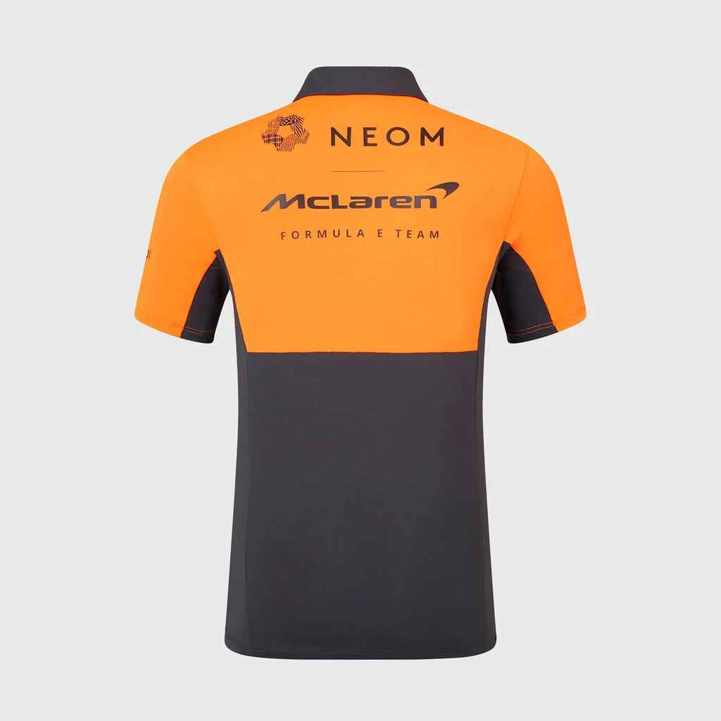 F1 Team McLaren Racing Polo Shirt 2024 Orange & Black