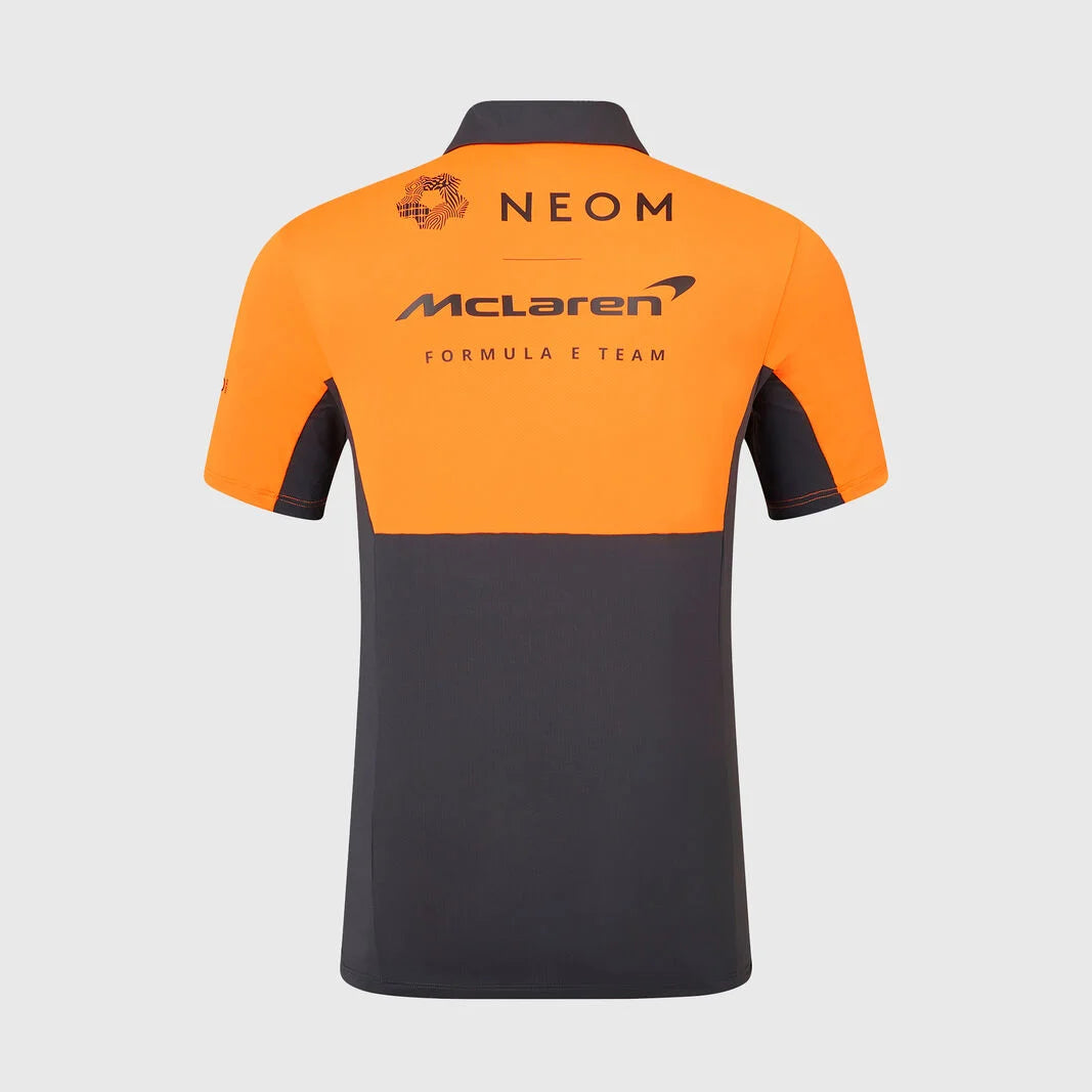 F1 Team McLaren Racing Polo Shirt 2024 Orange & Black