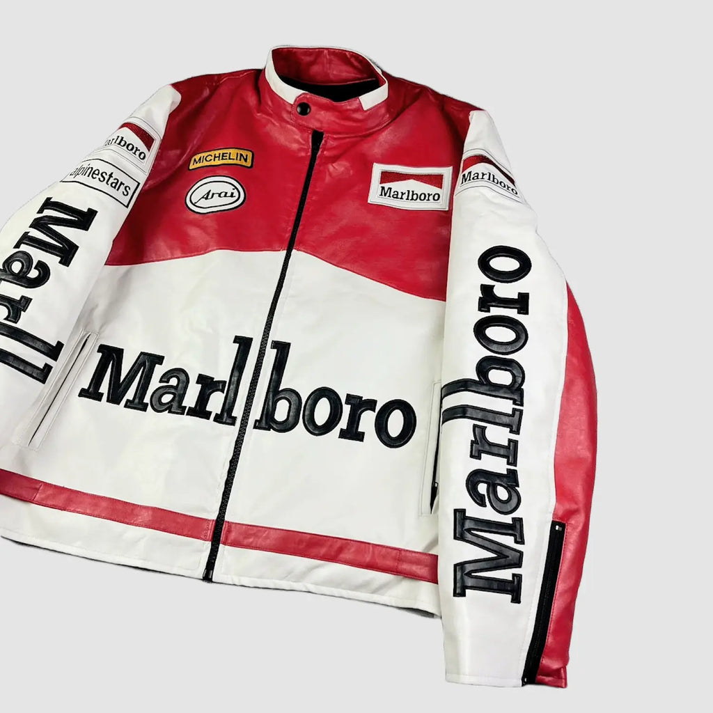Marlboro Racing Leather Jacket Vintage RARE