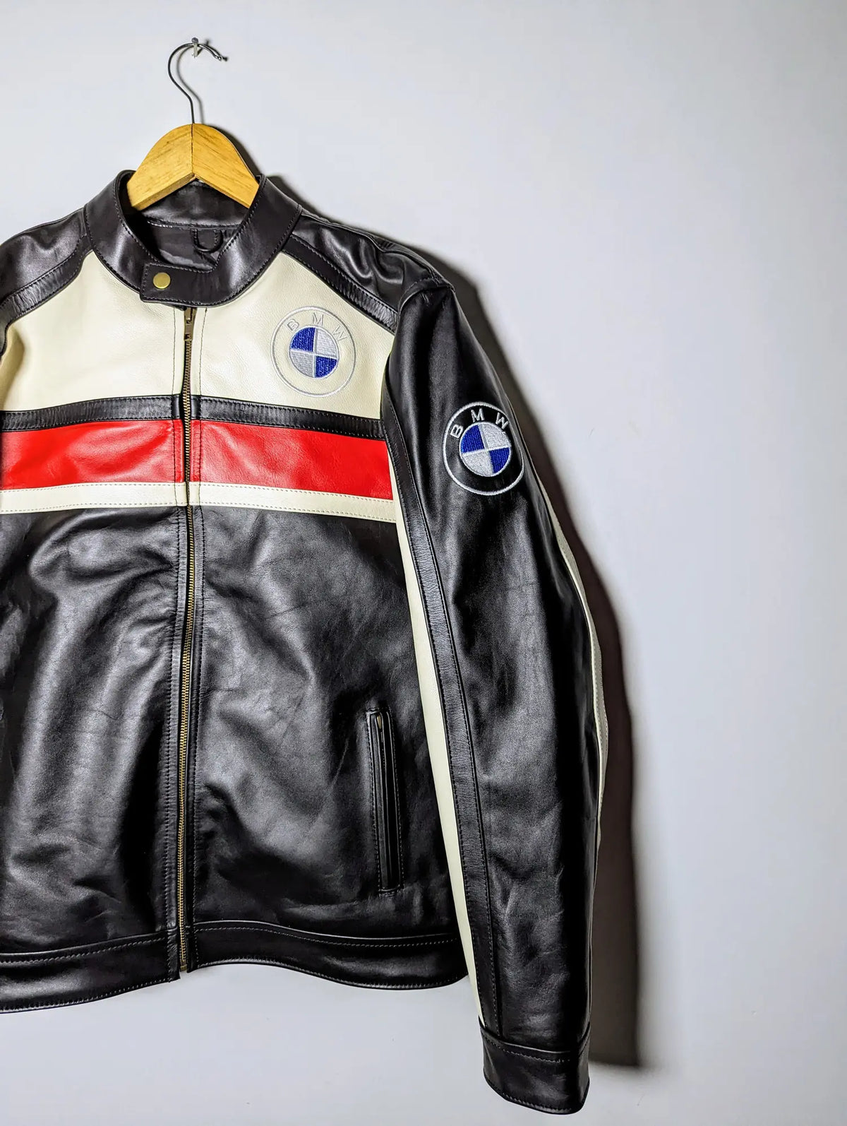 BMW FORMULA 1 RACING LEATHER JACKET RARE STREETWEAR