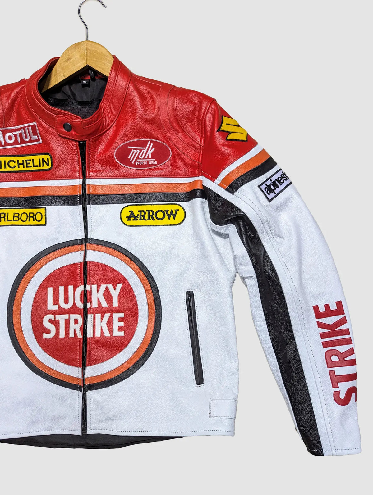 LUCKY STRIKE STREETWEAR LEATHER JACKET