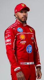 New 2025 Lewis Hamilton Scuderia Ferrari HP F1 Race Suit