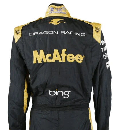 2012 Sebastien Bourdais Dragon Indycar Racing Suit Black