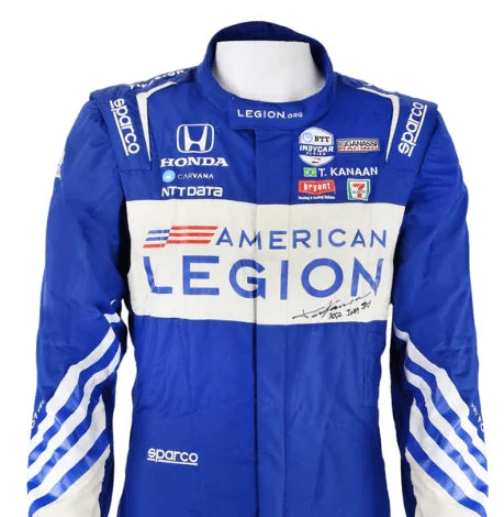 2022 Tony Kanaan Indy 500 IndyCar Racing Suit Blue
