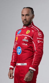 New 2025 Lewis Hamilton Scuderia Ferrari HP F1 Race Suit