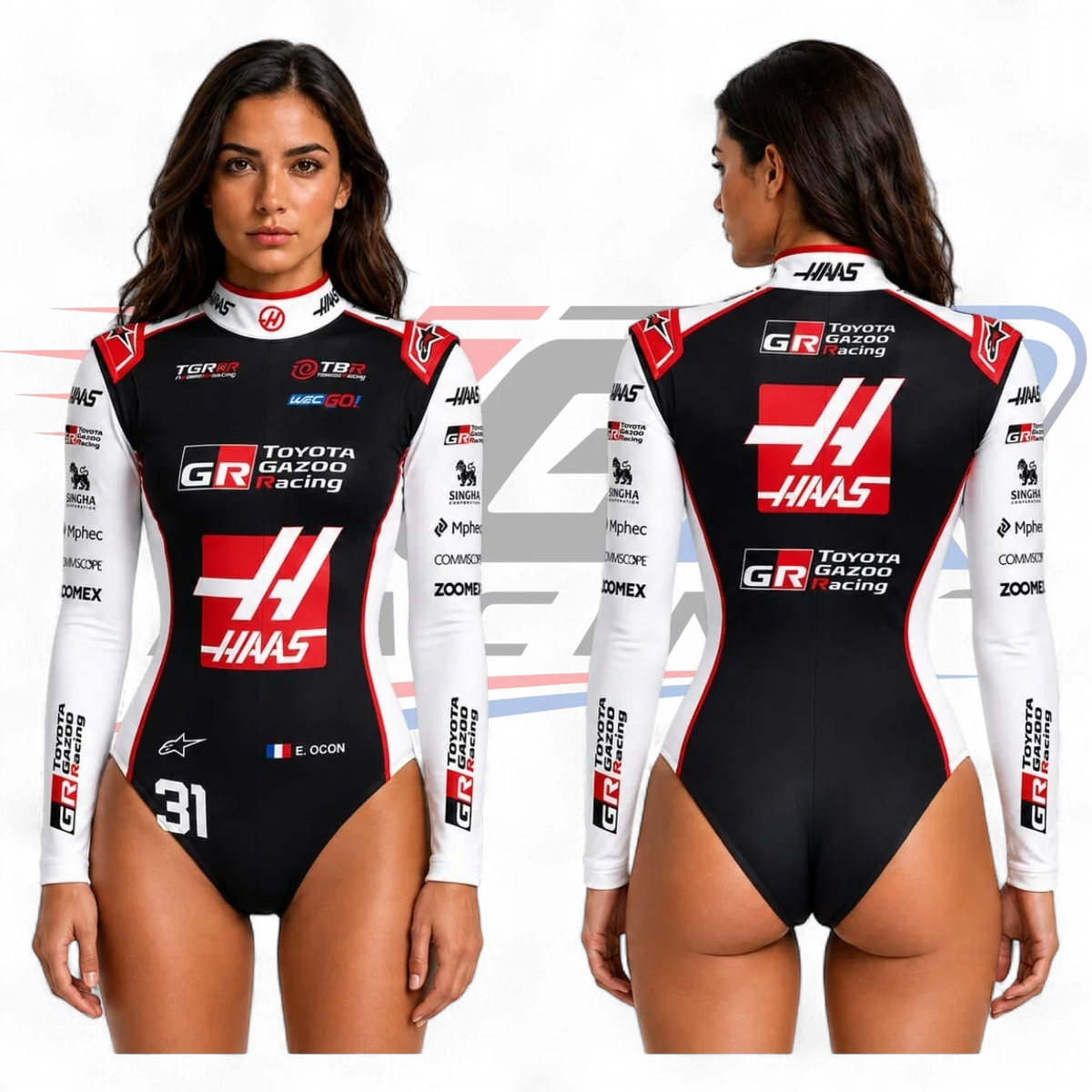 2026 F1 Team Haas Women's Bodysuit Black