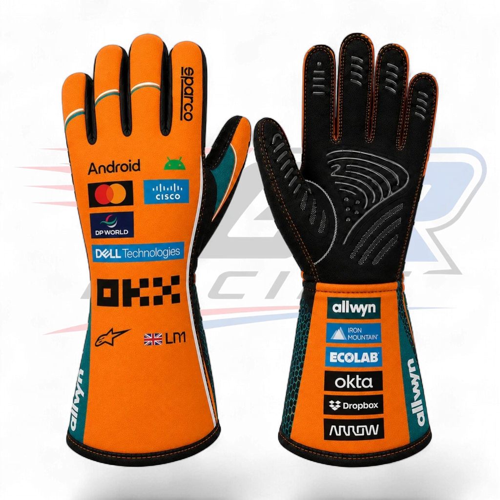 2026 Lando Norris McLaren F1 Replica Racing Gloves
