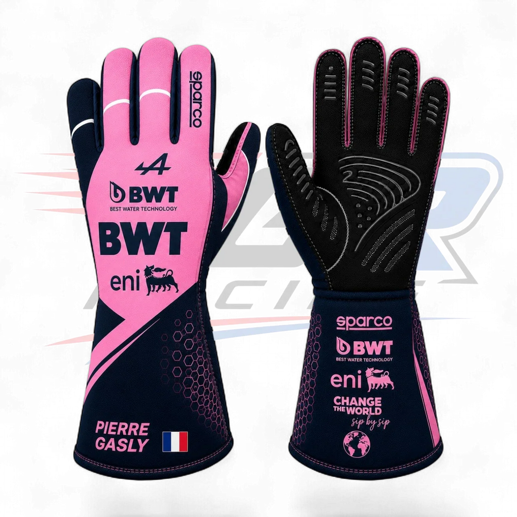2026 Pierre Gasly BWT Alpine F1 Racing Gloves Replica