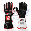 2026 Esteban Ocon Team HAAS Replica  F1 Racing Gloves