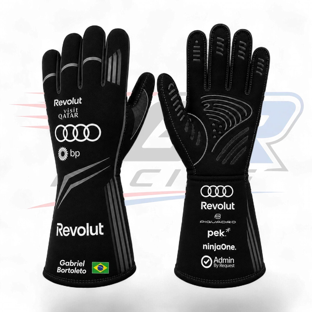 2026 Gabriel Bortoleto Team Audi F1 Racing Gloves