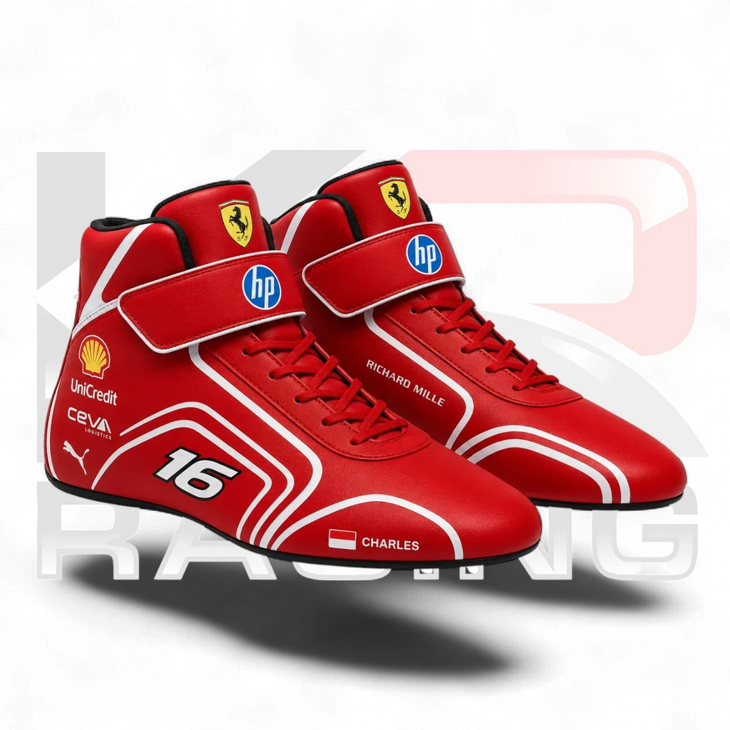 2026 Charles Leclerc Team Ferrari Replica F1 Racing Shoes