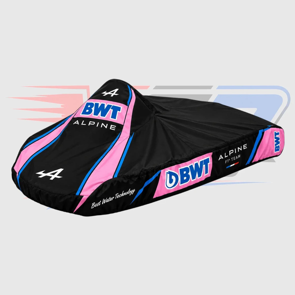 F1 Racing Team BWT Alpine Kart Cover Black Pink & Blue