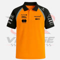 F1 Team McLaren Racing Polo Shirt 2025 Orange & Black