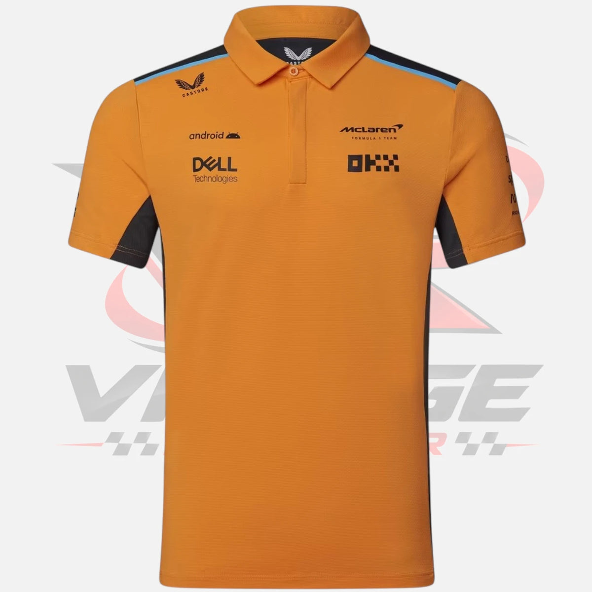 F1 Team McLaren Racing Polo Shirt 2023 Orange & Black