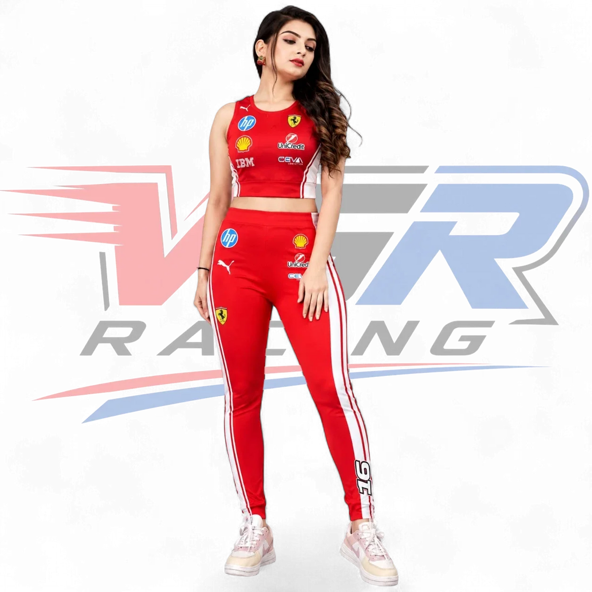 2026 F1 Team Ferrari Women's Yoga Set Red