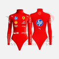 Charles Leclerc Ferrari F1 Racing Bodysuit-Red