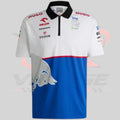 F1 HUGO Bulls  Racing Team Polo Shirt - White & Blue