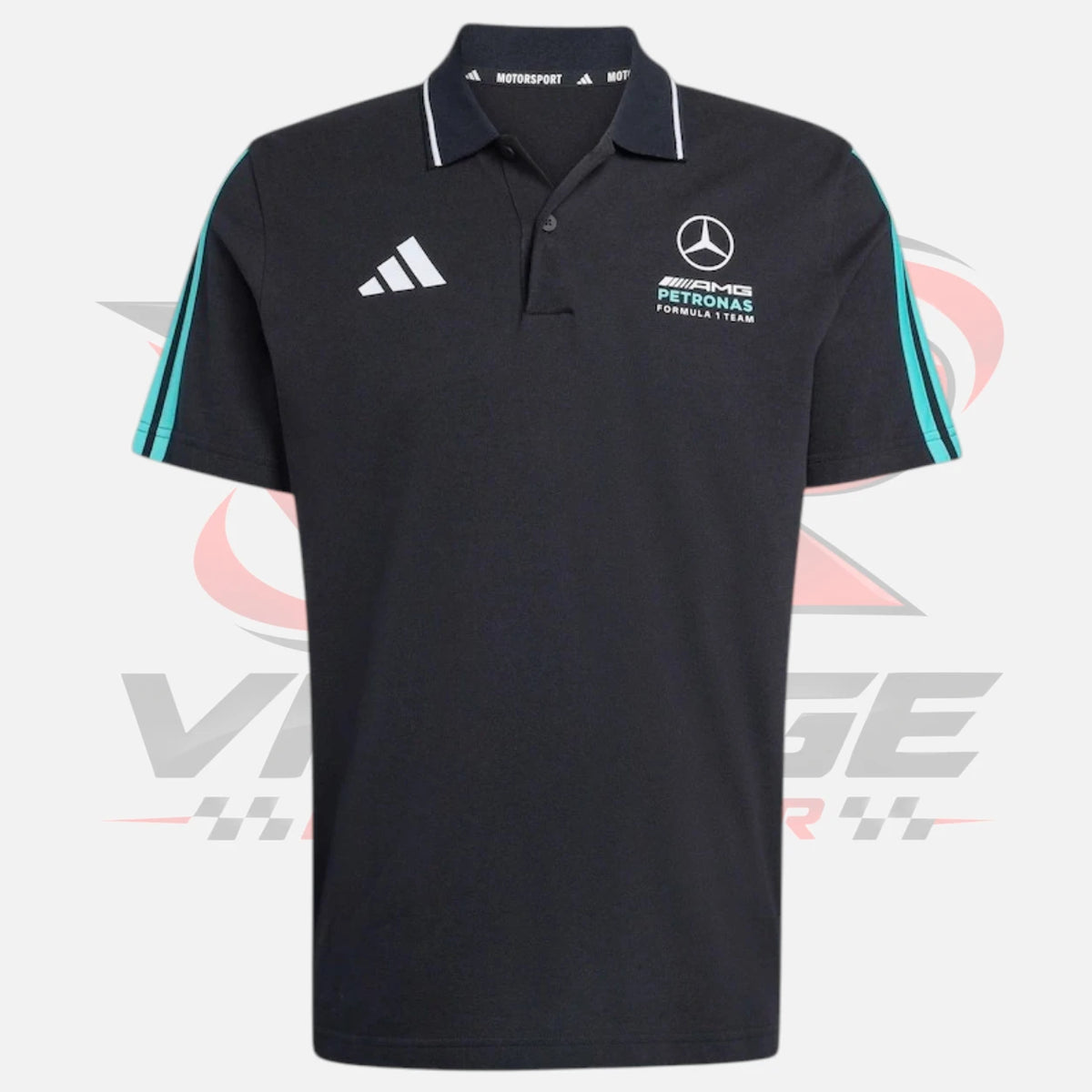 adidas Black Mercedes - AMG Petronas F1 Team Polo Shirt