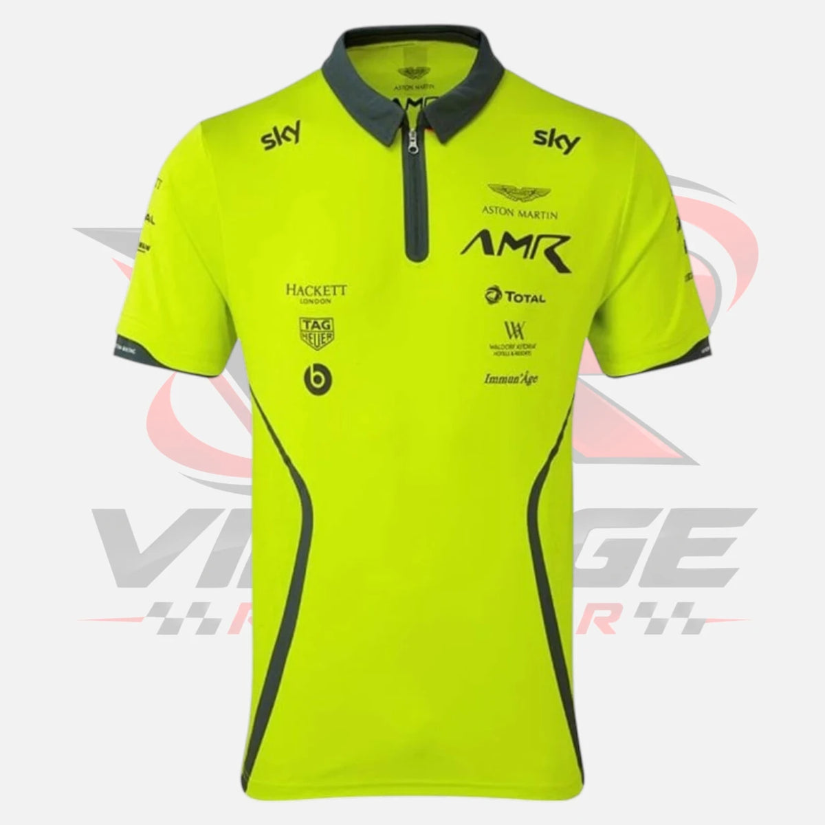 Aston Martin Men's Green Polo Shirt