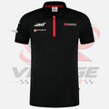 F1 Haas Racing Team Polo-Shirt 2024 Replica Black