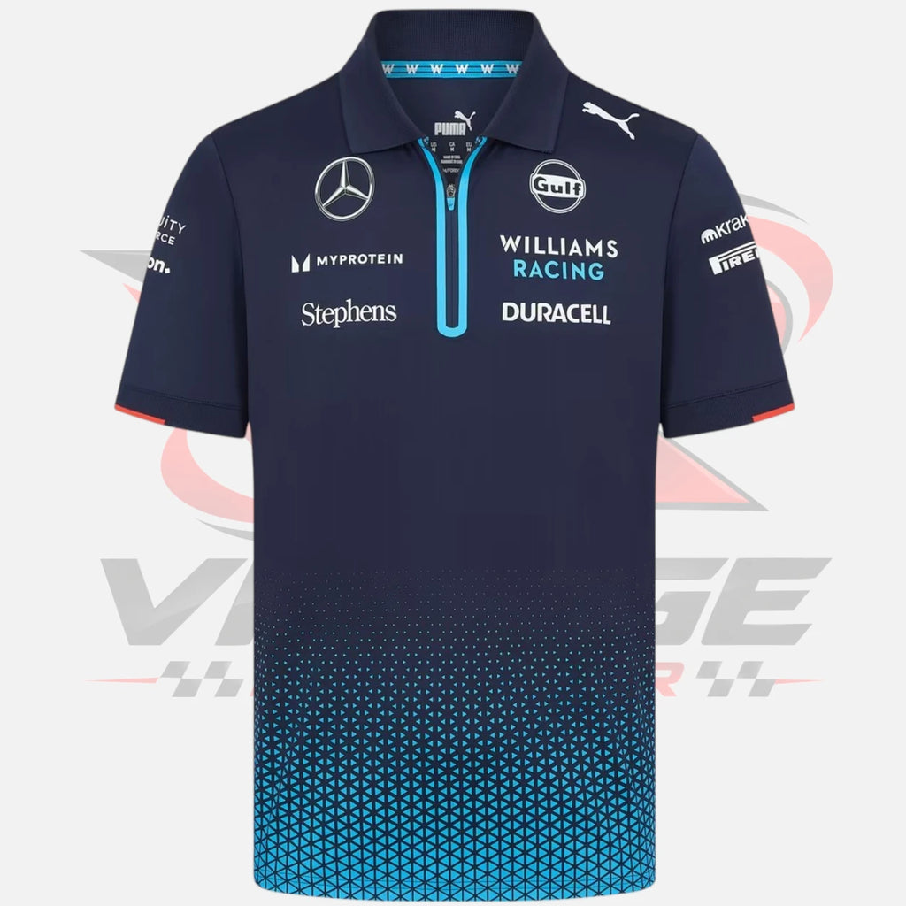 F1 Team Williams Racing Team Polo - Shirt Navy 2024