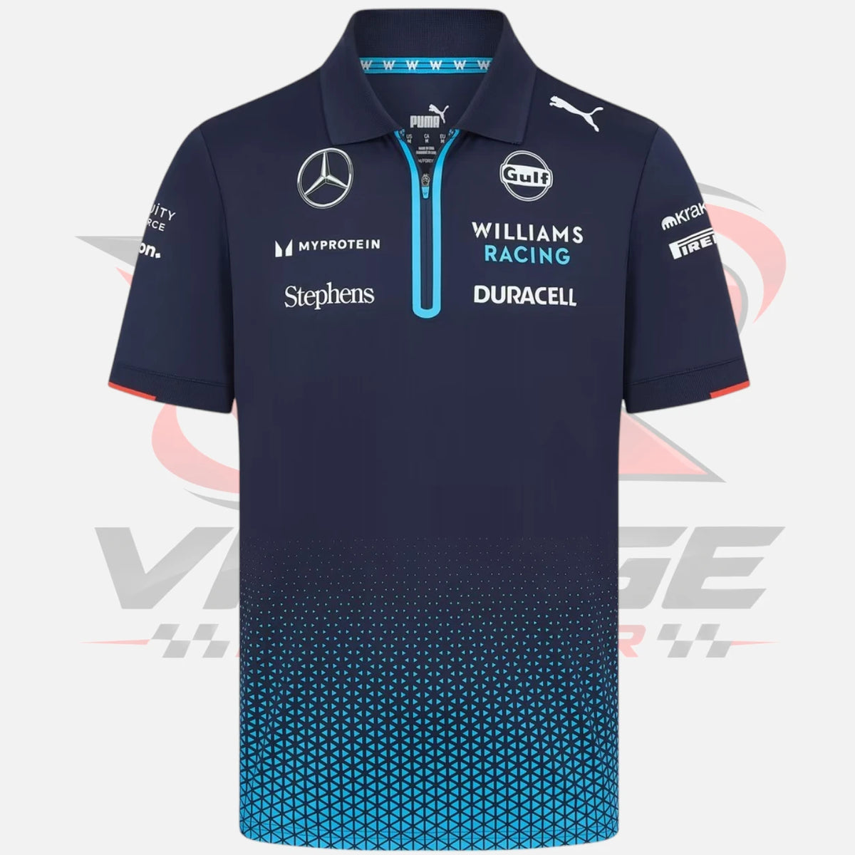F1 Team Williams Racing Team Polo - Shirt Navy 2024