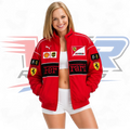 F1 Vintage Ferrari Racing Jacket Red And Black