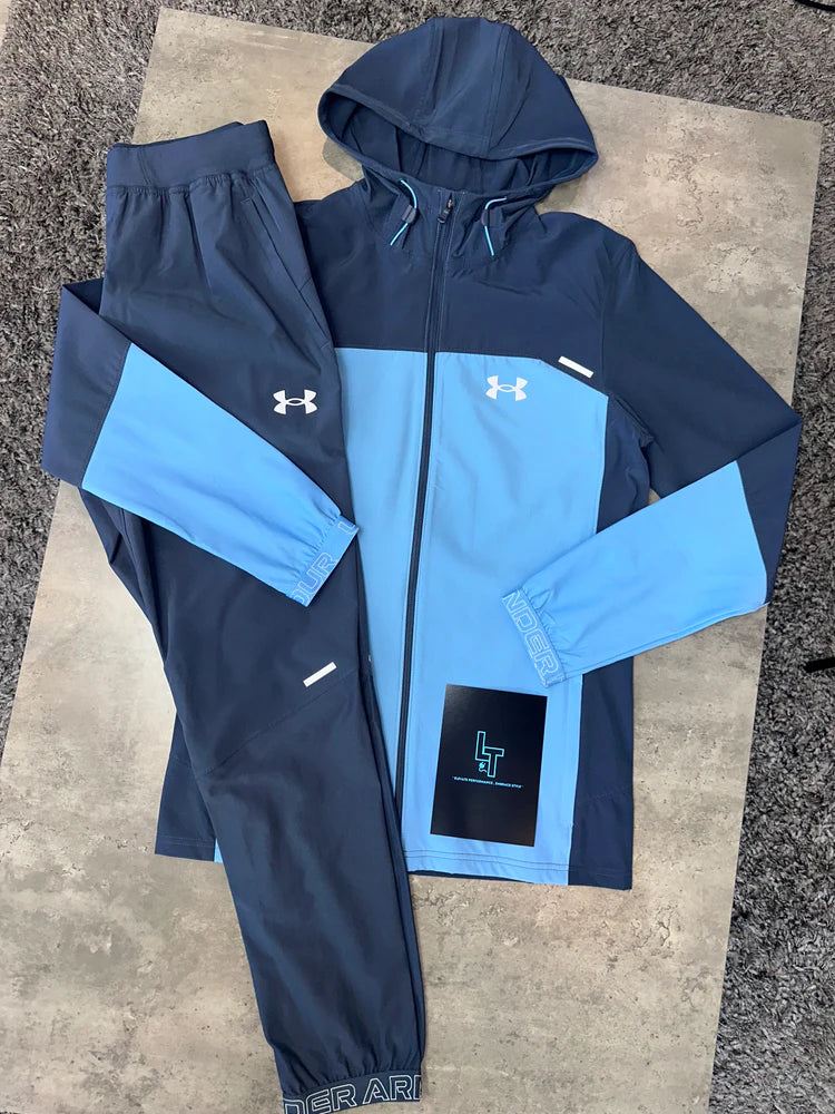 UNDER ARMOUR VANISH TRACKSUIT - LIGHT BLUE / THUNDER BLUE